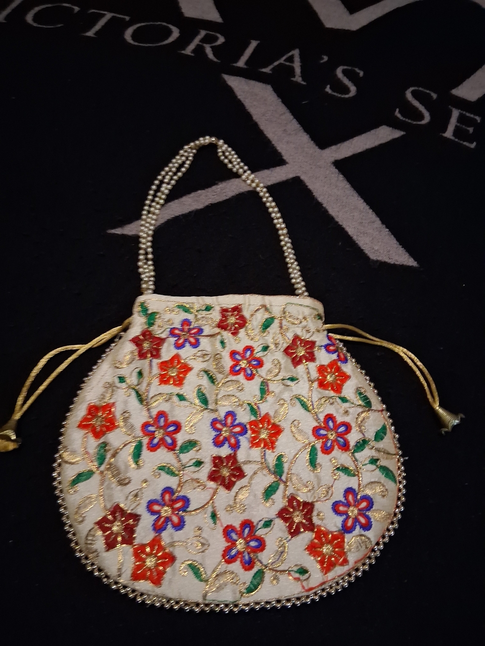 Indian Ethnic Potli Bag Women Girls Bridal Clutch Party Purse 9”New- HANDMADE